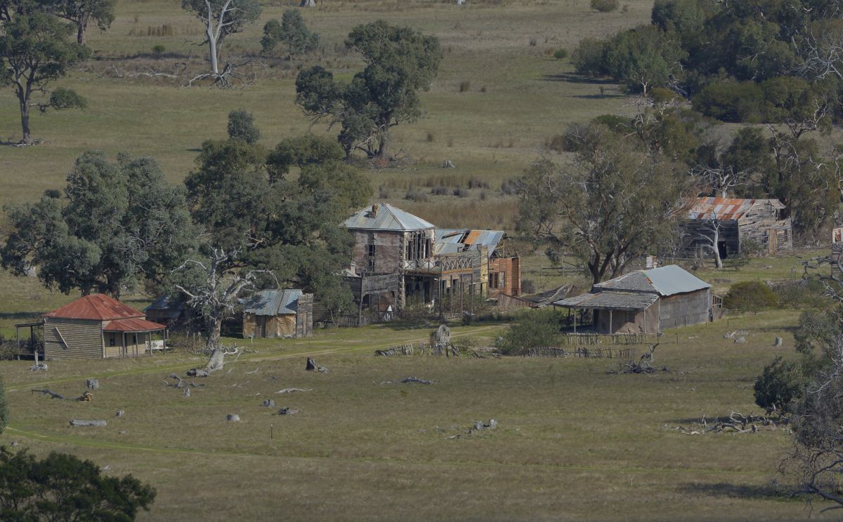 "Old Glenrowan" the remains of the movie set from 1970  movie "Ned Kelly" 