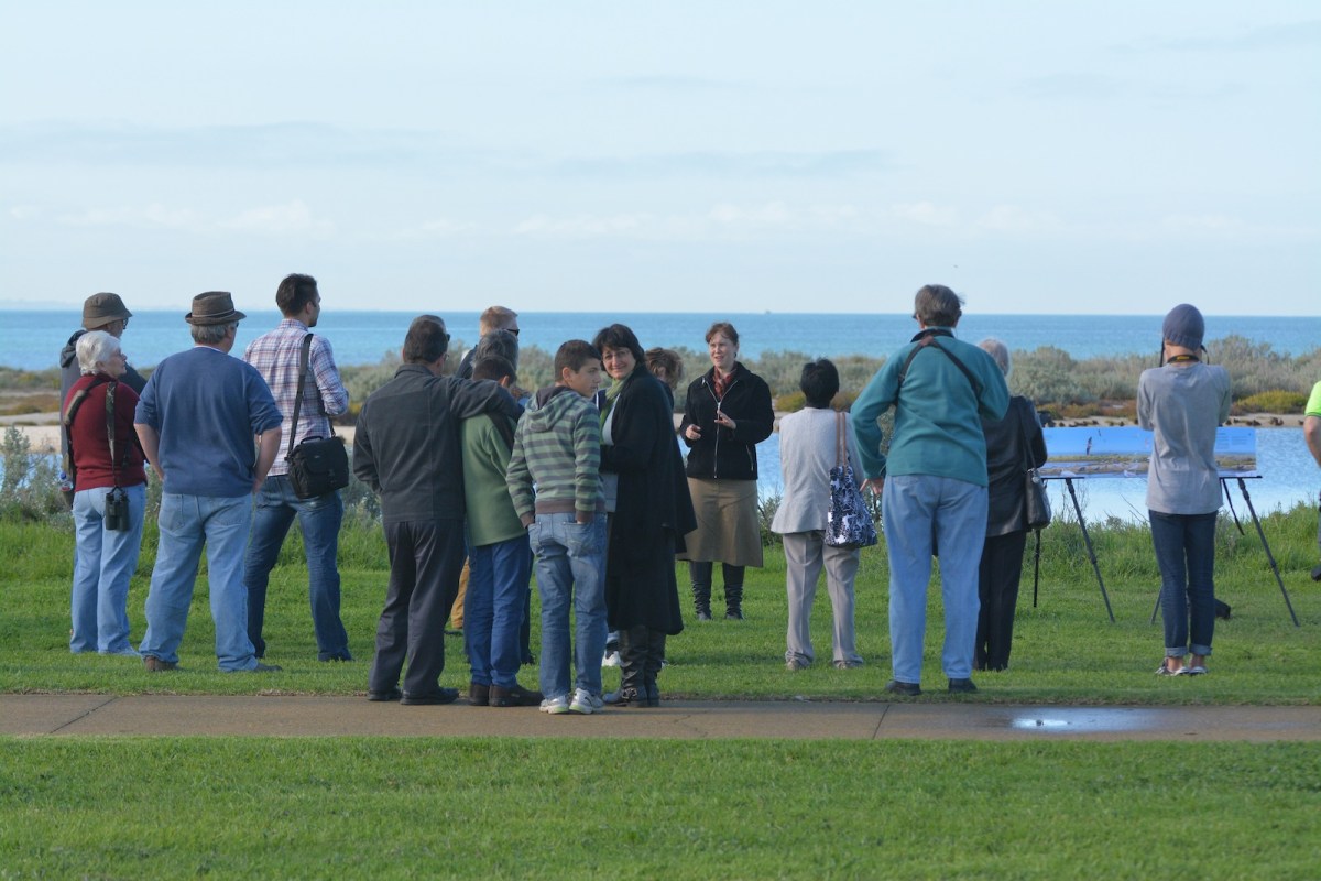 Hobson's Bay Mayor opening proceedings. 